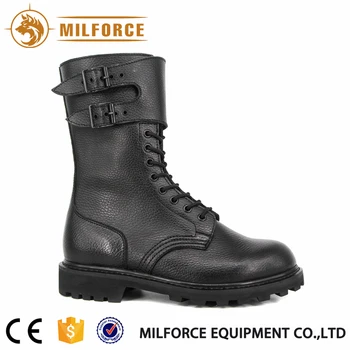 Best Sales Army Shoes Black Leather 