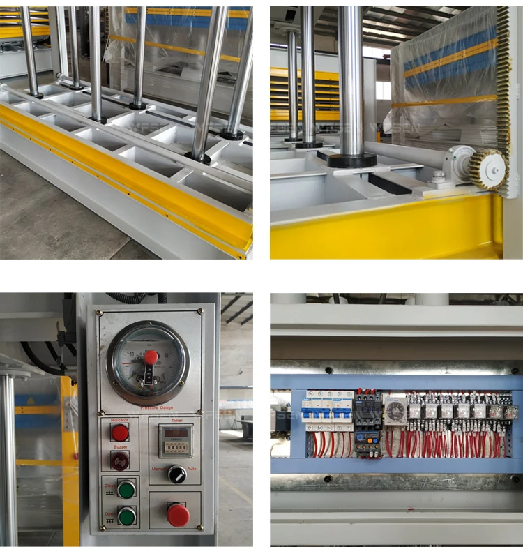 Automatic Hydraulic Veneer Laminate Wood Door Woodworking Cold Press Machine For Plywood