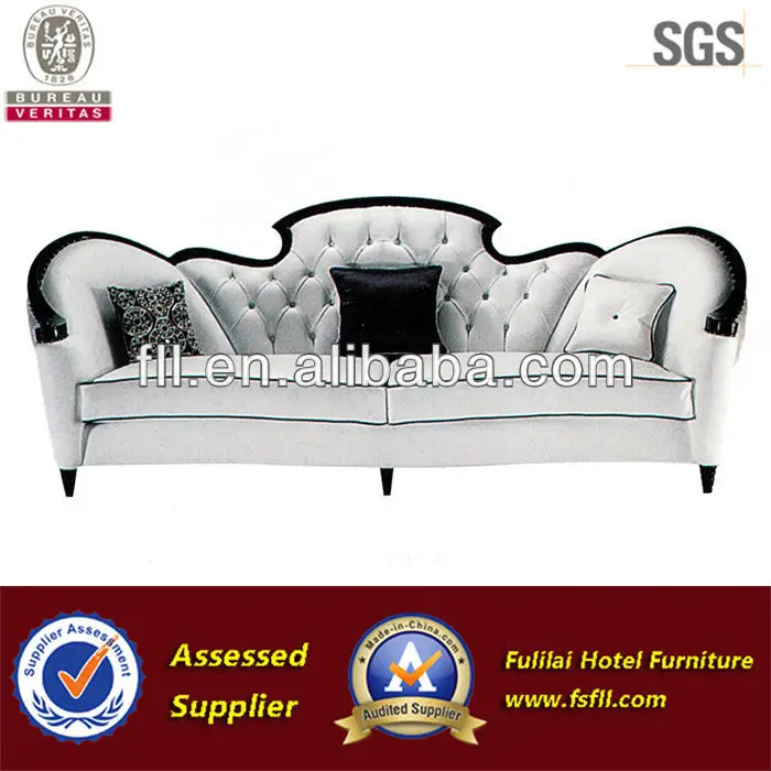 
Foshan contemporary beautiful hotel fabric furniture sofa 