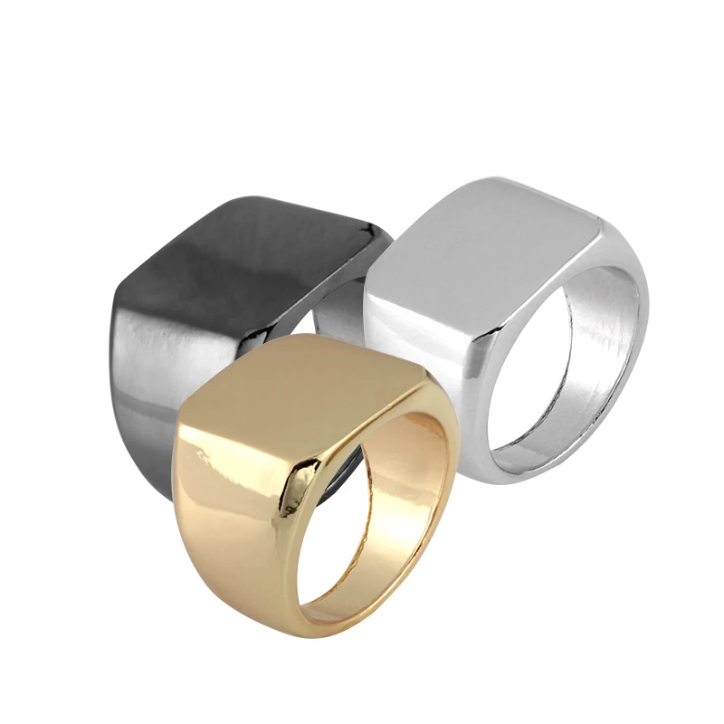 Wholesale fashion simplify alloy  jewelry ring high quality hiphop  punk style elegant  ring gift for men