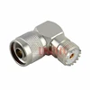 50 ohm Brass 90 degree right angle N connector N male to SO239 UHF female