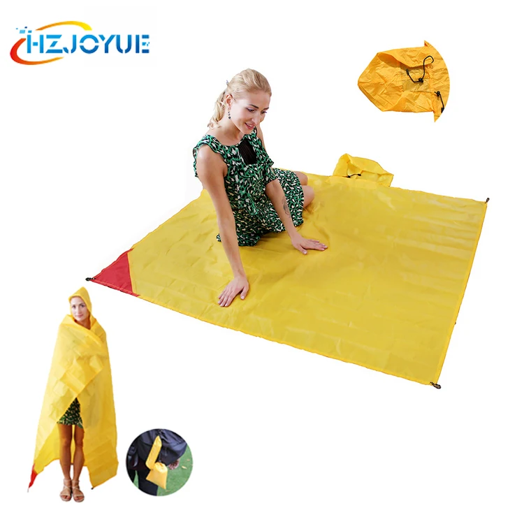 

2019 new hot product large foldable waterproof sand free beach pocket blanket, Multi-color is available