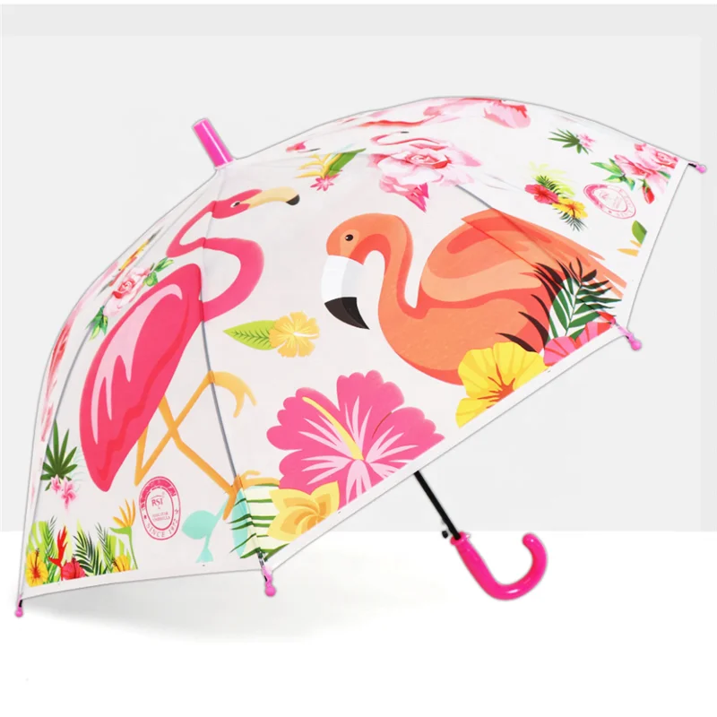 RST  new design white cheap auto open custom print rain automatic children's stroller rain kid umbrellas