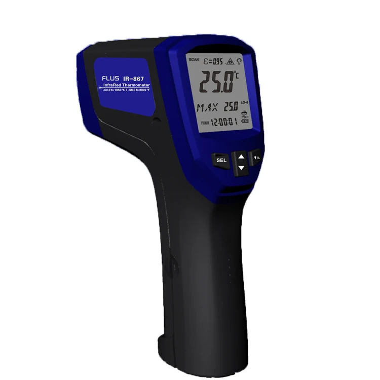 Noncontact Ir Digital Laser Infrared Thermometer Gun With Usb