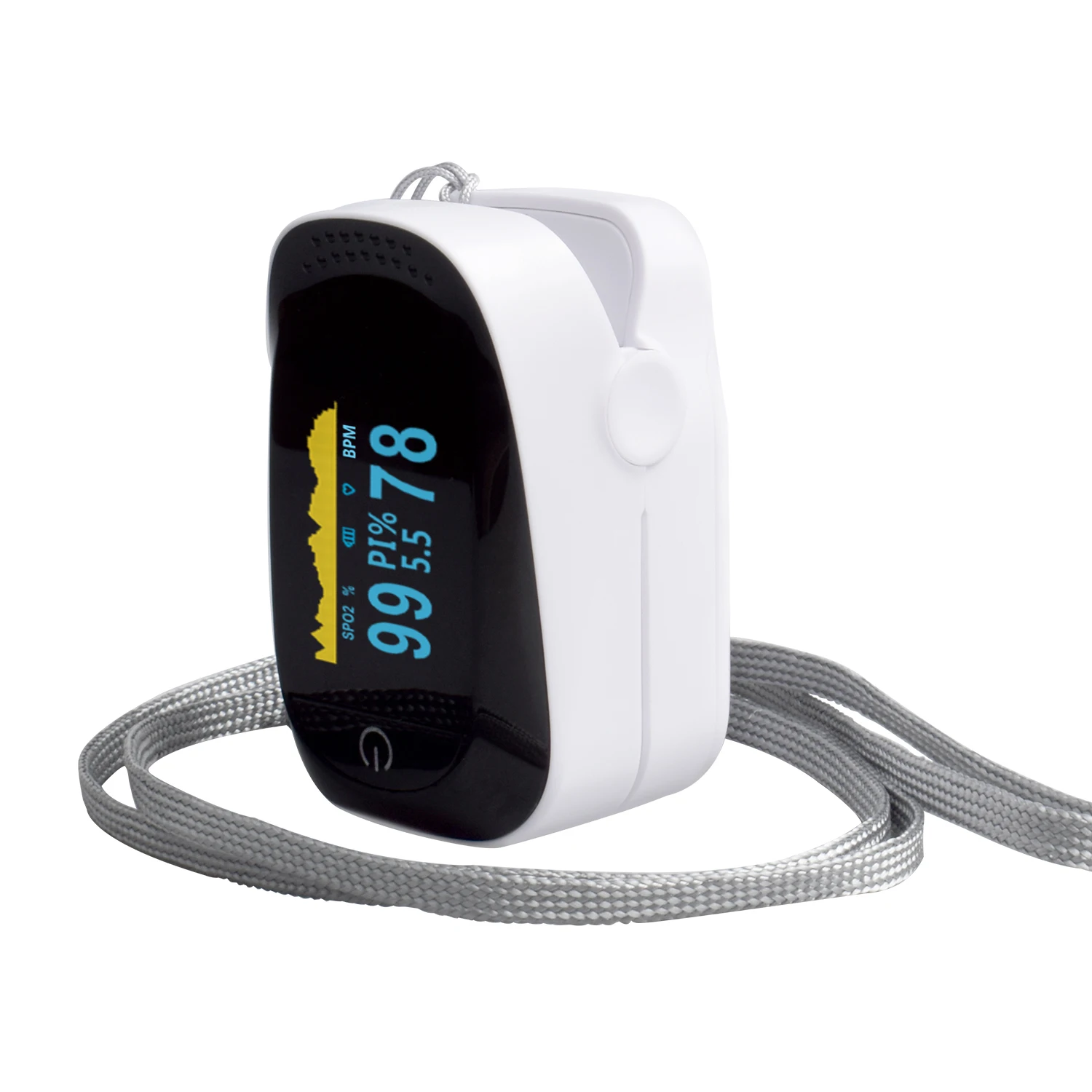 Medical FDA oxygen saturation detector OLED finger pulse oximeter