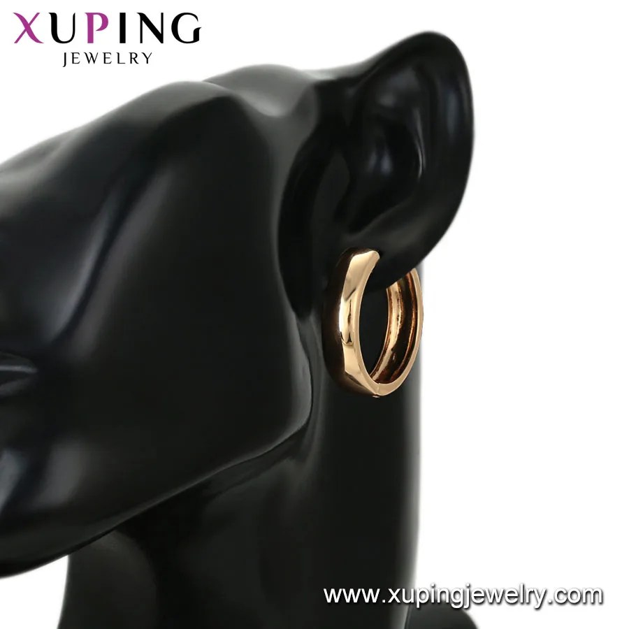 

90133 xuping jewelry top sell 18k gold color hoop earring for women