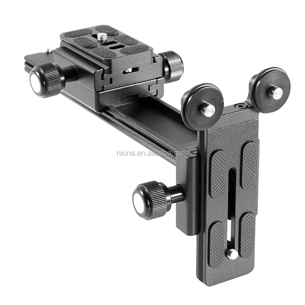 

Telephoto Zoom Lens Bracket Long-focus Holder Camera Support Rail Plate, Black