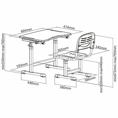 Easy And Convenient Study Table Designs,Kids Learning Table And Chair ...