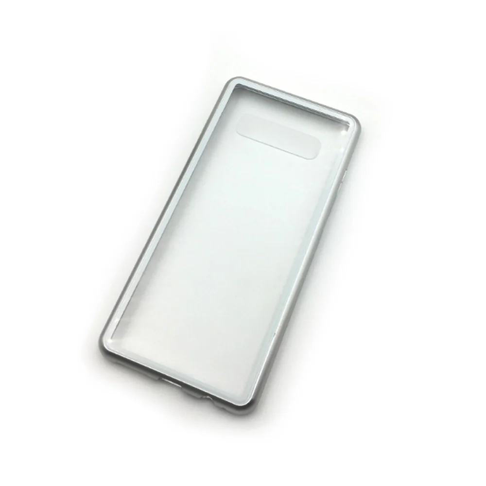 In stock Magnetic full Metal Tempered Glass cover For Samsung S10Plus S10 S10lite flip cell phone case