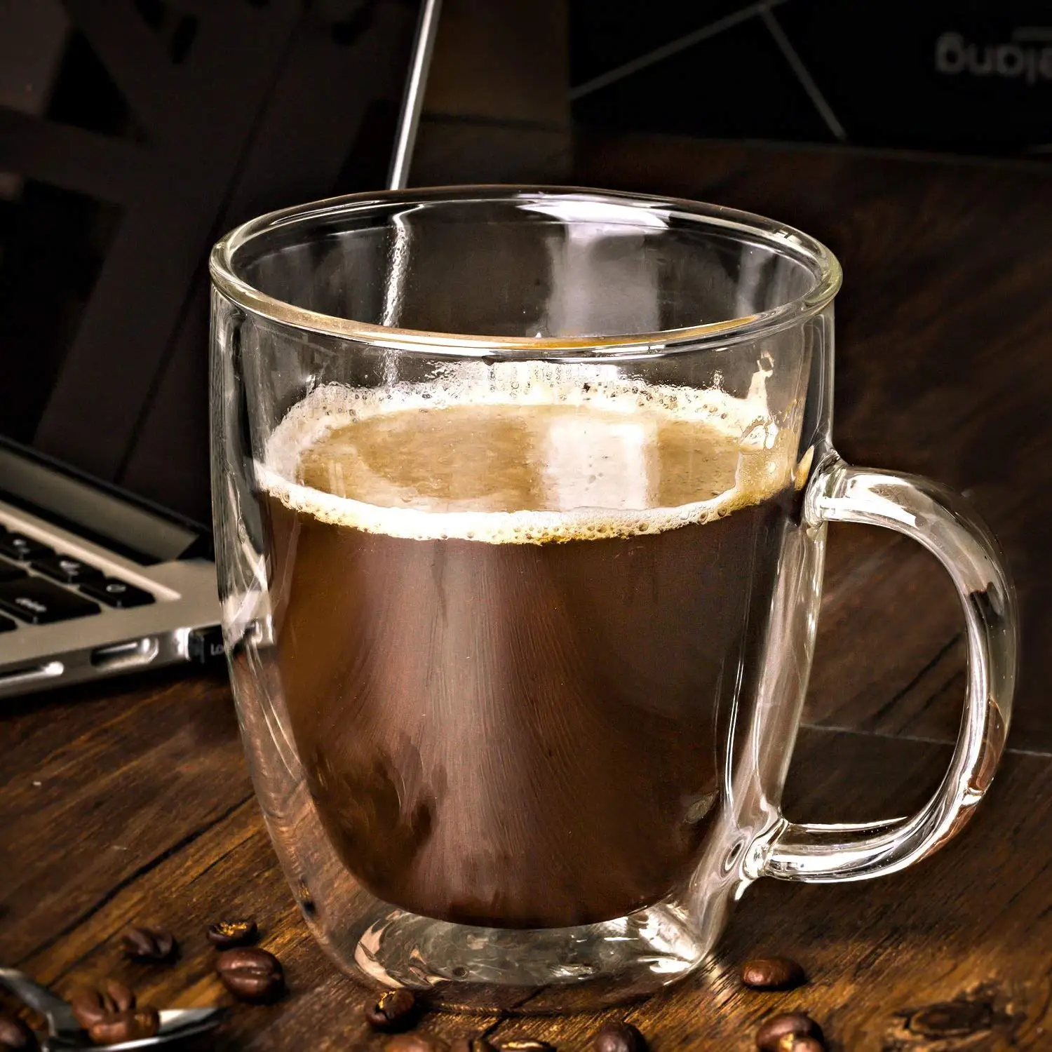 Hot Sale Handmade Double Wall Insulated Glasses Espresso Mugs Set Glass