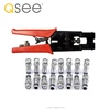 Q-SEE BNC 3 in 1 Compression crimping Tool with 8pk BNC connectors
