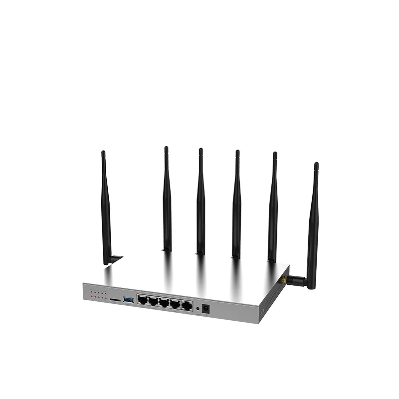 

Gigabit port dual band LTE CPE load balancing sata sim 4g lte router, Silver