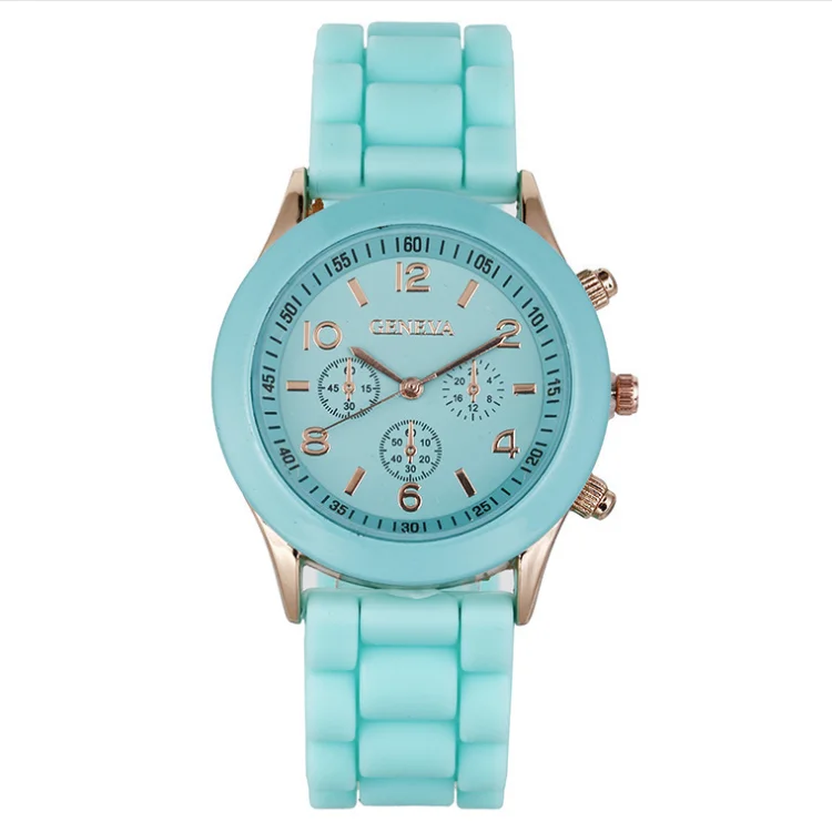 

2019 cheap and got selling silicone geneva watch, Red, green, blue, pink, yellow, which, black, grey