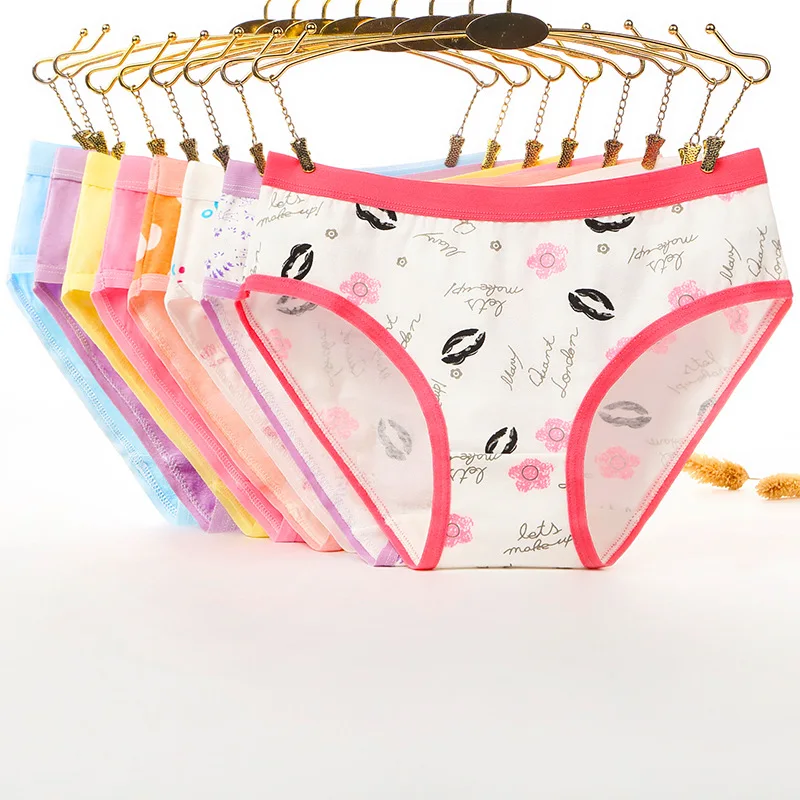 

Hot Selling Pure Cotton Ladies'Divided Underwear Wholesale of Pure Cotton Printed XXXL Women's panties, N/a