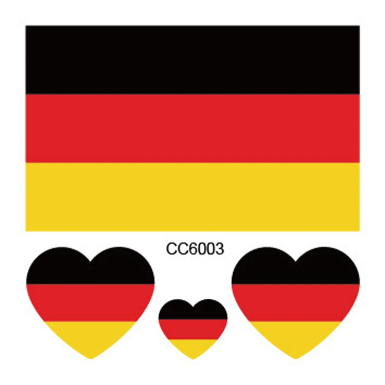 

Temporary Germany Flag Tattoos for 2018 World Cup