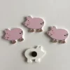 Easter wooden mini pig/bird fridge magnet decoration sticker