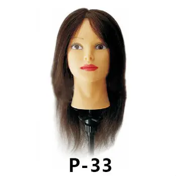 100 human hair styling head