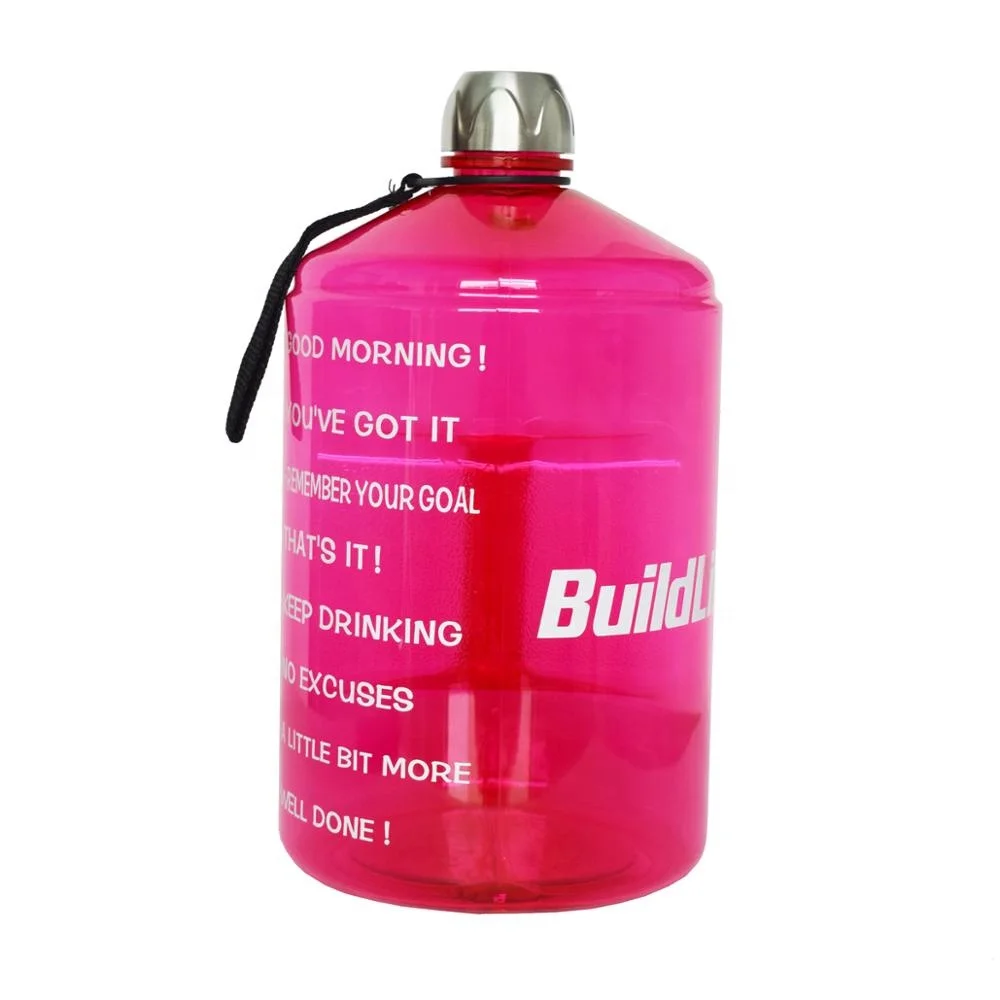 

No MOQ BuildLife 1 Gallon Water Bottle Motivational Fitness Workout with Time Marker |Drink More Water Daily BPA-Free, Customized color