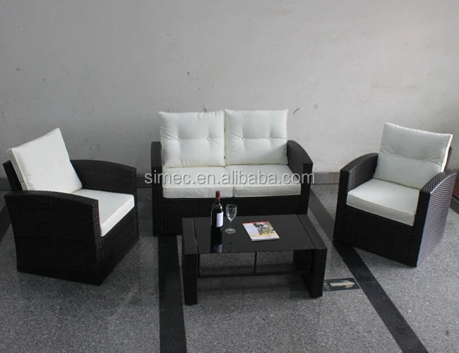 
rattan wicker garden sofa set 