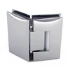 135 degree Cabinet parts glass to glass door spring hinges self closing folding tempered shower glass door pivot hinge