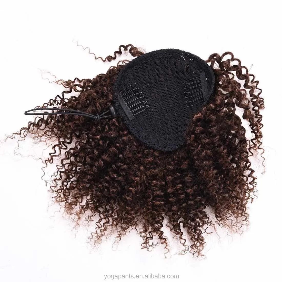 ponytail kinky afro hair drawstring human 40inch 26inch 28inch wholesale curly brazilian curl ponytaill