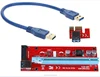 VER007S PCI-E Express 1x to 16x 15pin sata USB Riser Card for bitcoin