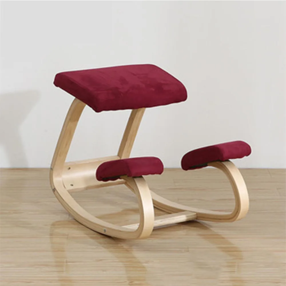 Kinderen houten materiaal ergonomische knielen stoel voor training kamer