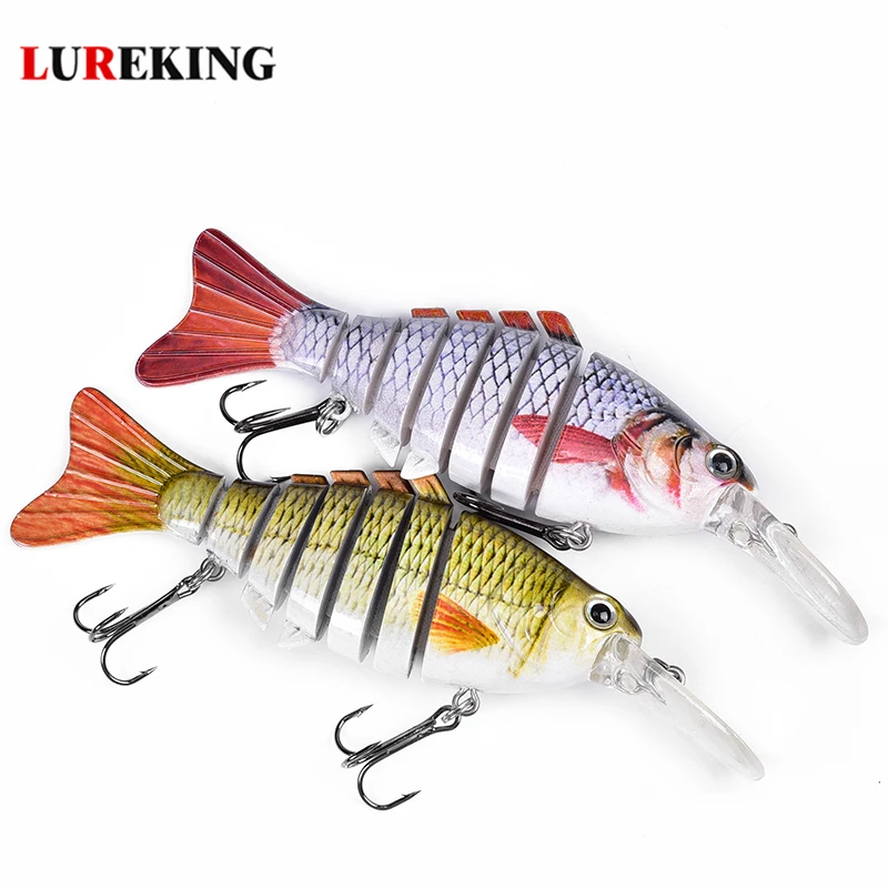 

Lureking 7 Section 100mm 15g Jointed Moving Glider Bait, New Jointed Fishing Bait For Big Fish