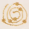 Attractive price new type 18k solid gold color necklace jewelry
