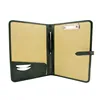Premium Faux Leather Business Presentation Meeting Conference A4 File Folder with Metal Clipboard