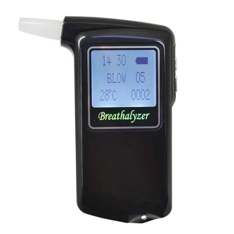 GREENWON Battery Powered Breathalyzer Keychain Digital Alcohol Tester  Detector Breath Analyzer Audible Alert Portable with LCD Display and  Replacement