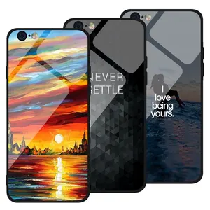 Soft TPU Tempered Glass Phone Case iPhone Samsung Galaxy