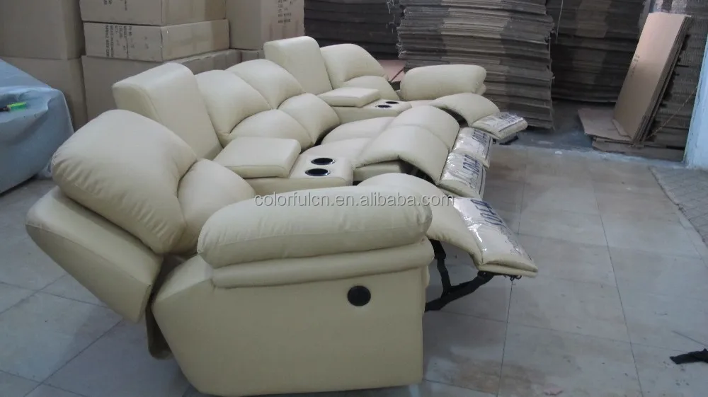 Sofa reclinable sofá con mesa de café para el hogar, solan, hotel 4