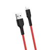 HOCO U31 Benay charging data cable for LINT mobile phone nylon braid 2.4A universal USB charge wire for iPhone
