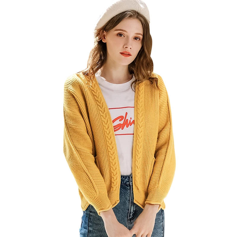 

2018 winter new fashion clothing women's loose cardigan ladies wild sweater coat, Shown