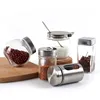 Spot 90ml to 210ml stainless steel glass Kitchen supplies spice jar seasoning bottle