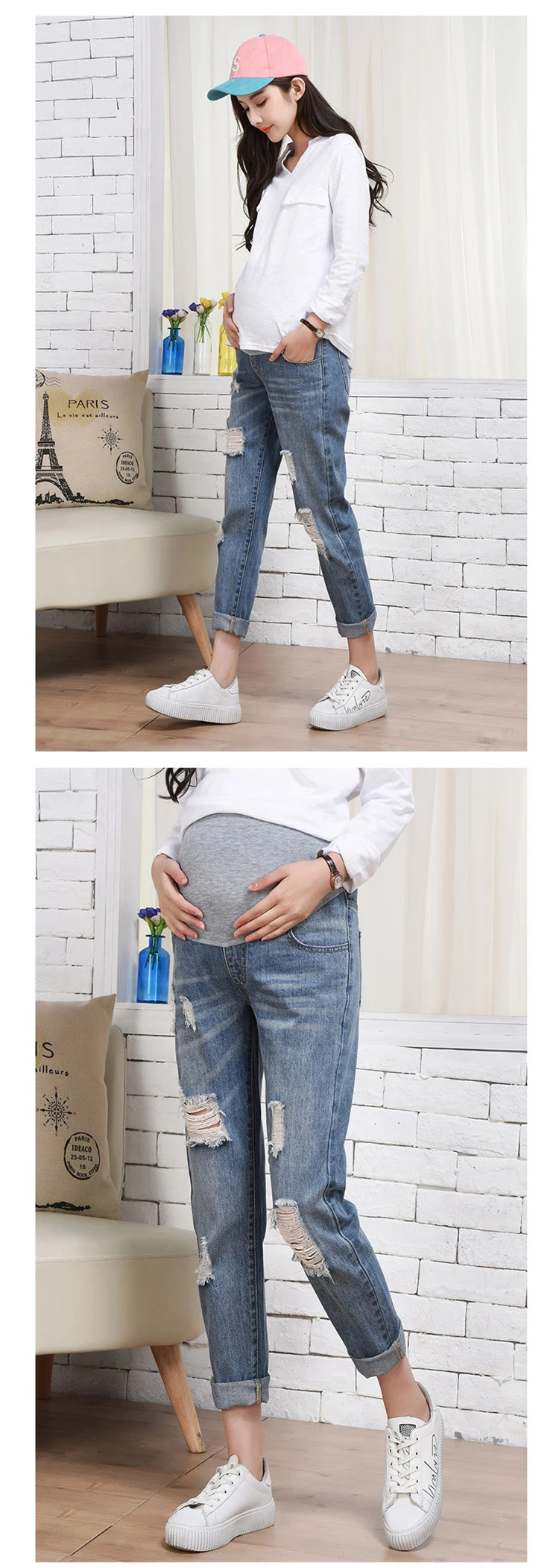 Vaqueros Rasgados De Maternidad Ropa De Embarazada De Vientre Prop De  Enfermería Tendencias Coreanas - Buy Pantalones Vaqueros De Maternidad  Embarazadas,Pantalones Embarazadas,Ropa De Embarazada Product on Alibaba.com