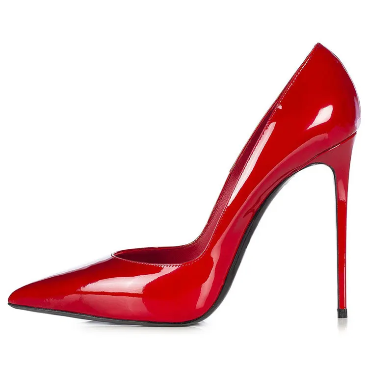 

Drop shipping 2021 popular new style 12cm red sexy thin high heels ladies shoes, Red/black