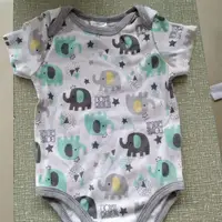 

Stock 100% cotton printed baby bodysuit 0-24M infant baby clothing romper shortsleeve low price