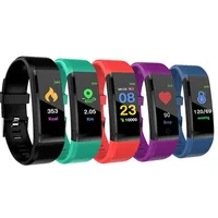 

Wholesale child gift fitness tracker 115 plus smart bracelet heart rate wristband