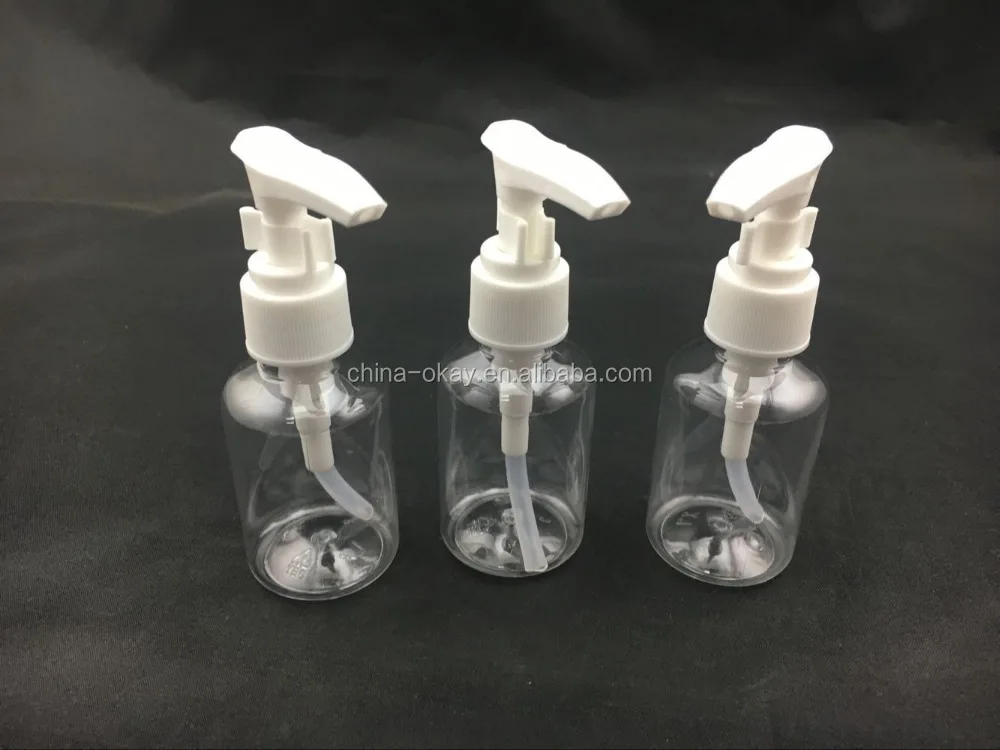 50ml clear pet bottle /80ml pet spray bottle /100ml pet plastic spray pump head