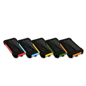 Christmas gift High Quality Waterproof Mobile Cell Phone Charger Solar Power Bank Charger 8000Mah 10000mah