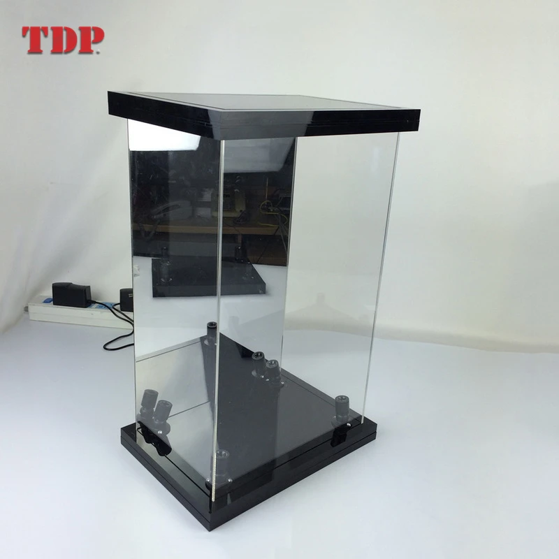 Led Light Showcase Box With Mirrored Back Panel For 12" 1/6 Scale