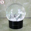 Factory custom made resin simple glass snow globe