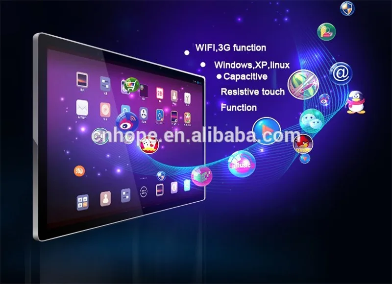 vga av interface type 55 inch projected infrared multi touch