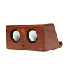 Share High tech bamboo wood NFC wooden speaker box Induction speaker