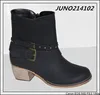 2014 European Style fashion spikes Low heel ladies half boots leisure, Casual winter boots 2014