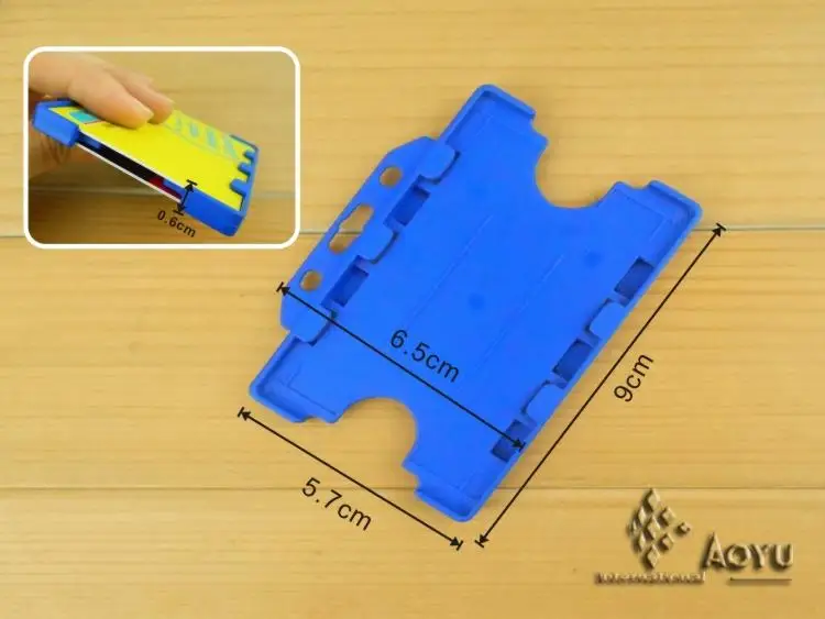 double card holder Badge Holder & Accessories use for work card,atm,id card... 