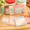 Promotion Creative European style Cute upgraded Sticky Notes Self-Stick Notes Memo Pad Schedule Marker Sticky Notes kawaii