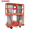 Factory price lifting height 10m double masts mobile aluminium work platform